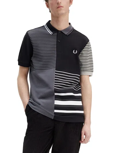 Fred Perry X Beams Polo With Logo In Black