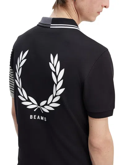 Fred Perry X Beams Polo With Logo In Black