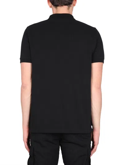 Ma.strum Logo-detail Polo Shirt In Black