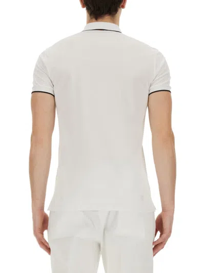 Zegna Fitted White Polo With Classic Collar In White