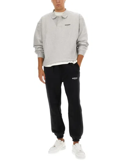 Represent Polo With Logo In White