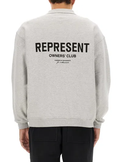 Represent Polo With Logo In White