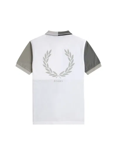 Fred Perry X Beams Polo With Logo In Gray
