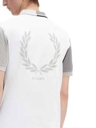 Fred Perry X Beams Polo With Logo In Gray