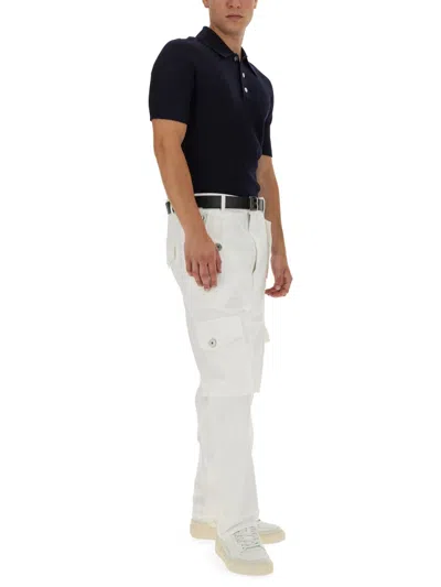 Balmain Polo Shirt In Merino Wool
