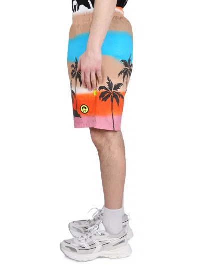 Barrow Poplin Bermuda Shorts Unisex In Multi