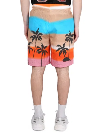 Barrow Poplin Bermuda Shorts Unisex In Multi