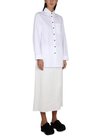 Jil Sander Women Poplin Shirt In White
