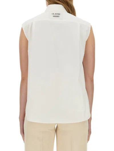 Moschino Couture Poplin Shirt In White