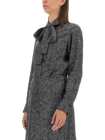 Kiton Women's Printed Shirt In Gray