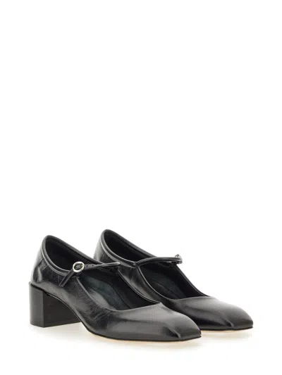 Aeyde Aeydē Anya Heels - Leather - Black In Black