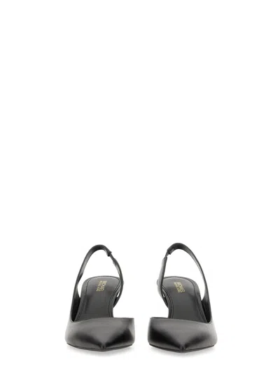 Michael Kors Alina Flex Sling Pum Pumps In Black Leather In Black