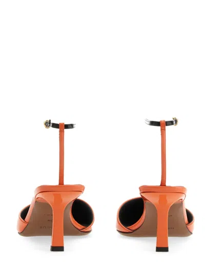 Neous Toliman Chic Ankle Strap Pumps In Orange