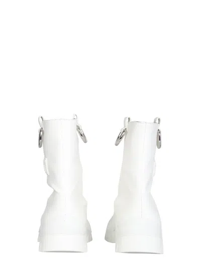 Msgm Rain Boots In White