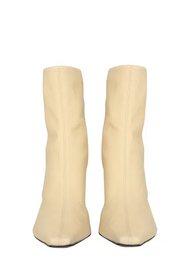 Neous Woman Ankle Boots Beige Size 7.5 Soft Leather In Neutral