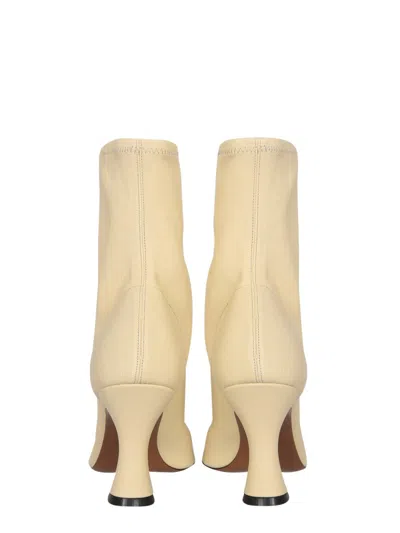 Neous Woman Ankle Boots Beige Size 7.5 Soft Leather In Neutral