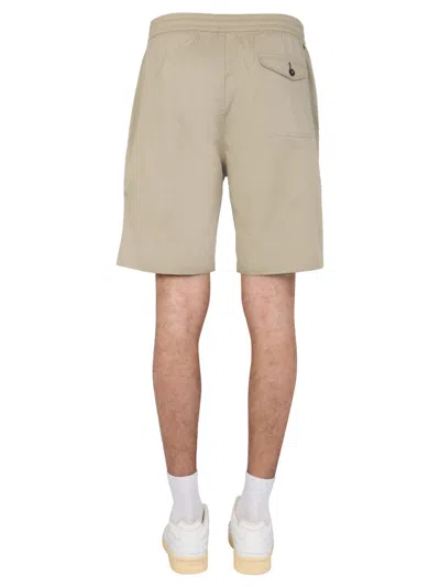 Universal Works Regular Fit Bermuda Shorts In Neutral