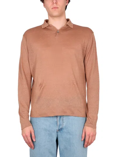 Ballantyne Regular Fit Polo Shirt In Brown