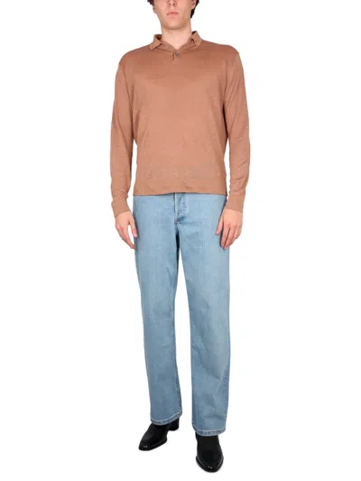Ballantyne Regular Fit Polo Shirt In Brown