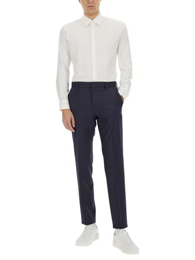 Hugo Boss Regular Fit Shirt With Long Sleeves In White