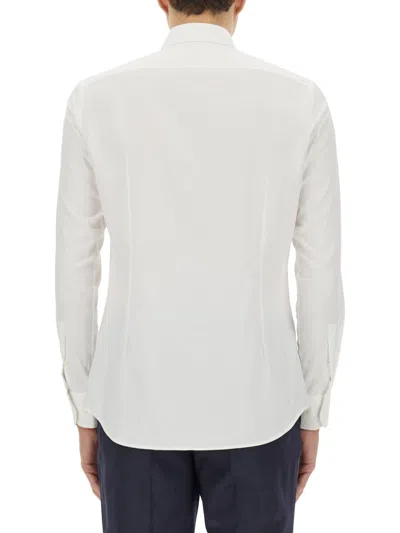 Hugo Boss Regular Fit Shirt With Long Sleeves In White