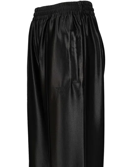 Alexander Wang Women Logo Pre Styled Biker Shorts Pants In Black