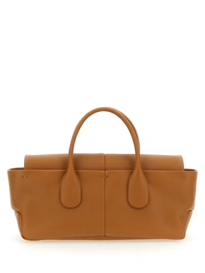 Tod's Reverse Ew Flap Small "di Bag" Bag