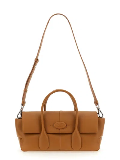 Tod's Reverse Ew Flap Small "di Bag" Bag