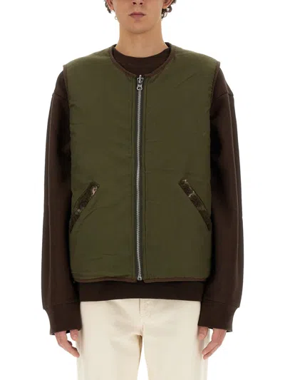 Ymc You Must Create Ymc Reversible Vest In Green