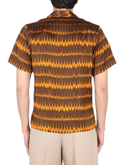 Wales Bonner Geometric-print Short-sleeve Shirt In Multi
