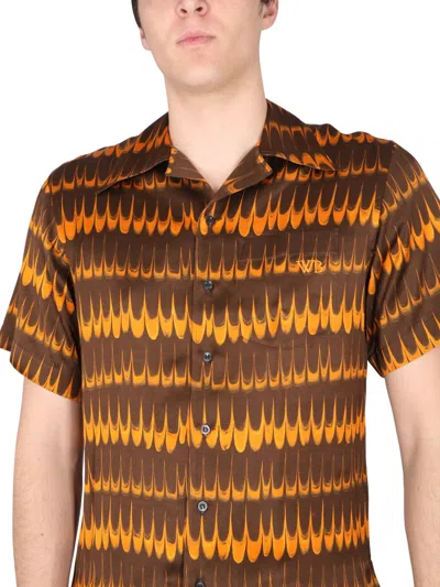 Wales Bonner Geometric-print Short-sleeve Shirt In Multi