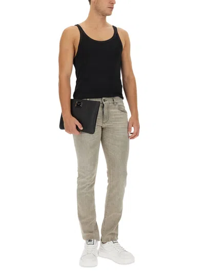 Dolce & Gabbana Marcello Ribbed-knit Tank Top In Black