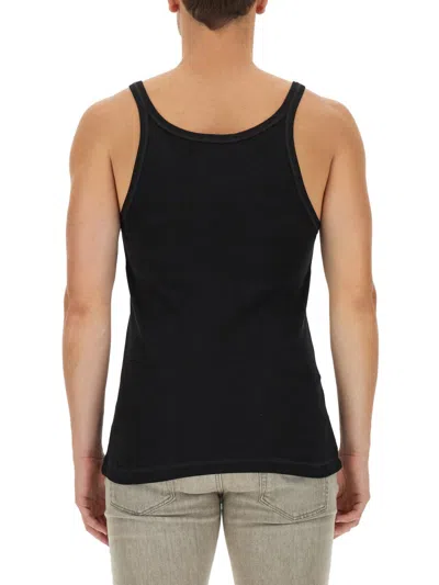 Dolce & Gabbana Marcello Ribbed-knit Tank Top In Black