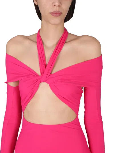Amazuìn Romy Twist Cutout Dress In Pink
