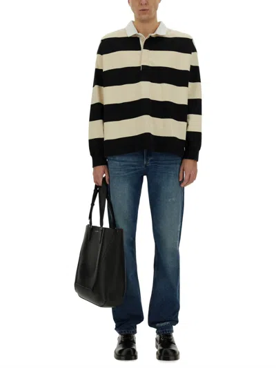 Alexander Mcqueen Embroidered Cotton Oversize Polo Shirt In Black