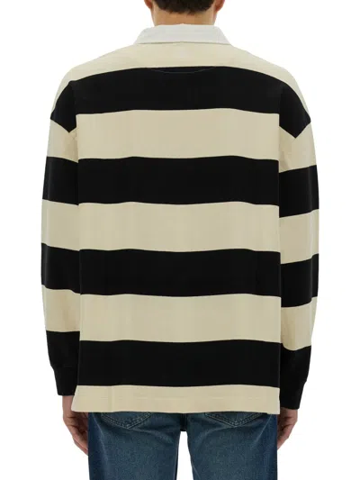 Alexander Mcqueen Embroidered Cotton Oversize Polo Shirt In Black