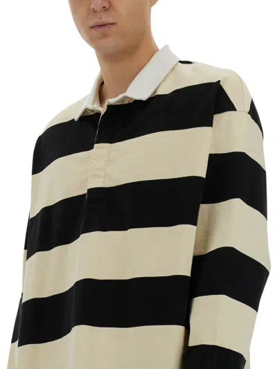 Alexander Mcqueen Embroidered Cotton Oversize Polo Shirt In Black
