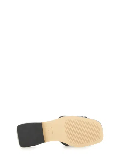 Michael Kors Square Toe Flat Sole Sandals With Contrast Stitching
