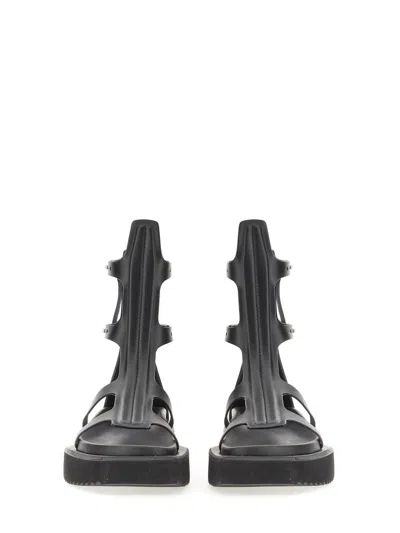 Rick Owens Woman Sandals Black Size 10 Soft Leather