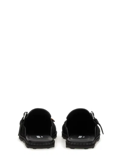 Moschino Buckle Detail Sandals With Embellished Flat Sole