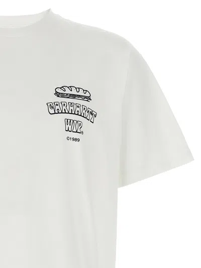 Carhartt Carhatt Wip Sandwich Short Sleeve Graphic Tee In White