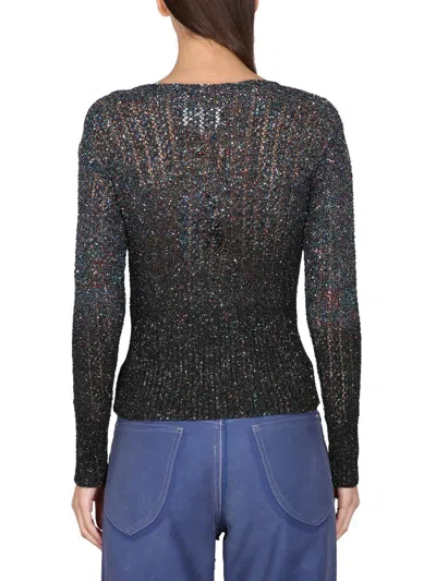Maison Margiela Women's Sequined Shirt In Black