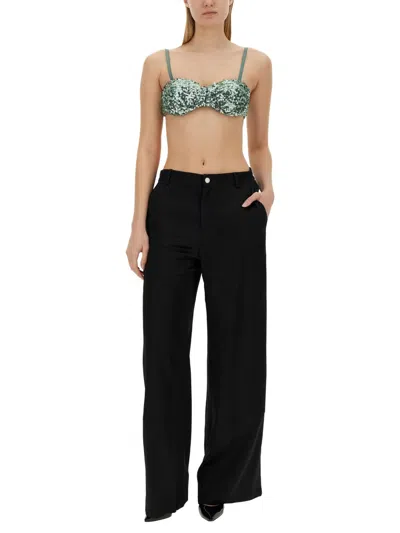 Moschino Sequined Top In Green
