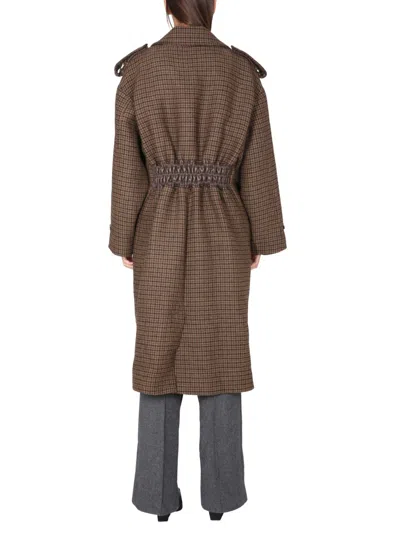 The Mannei Shamali Oversize Coat In Brown