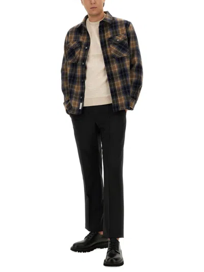 Woolrich Embroidered Flannel Alaskan Melton Shirt