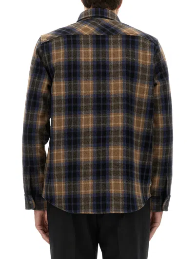Woolrich Embroidered Flannel Alaskan Melton Shirt