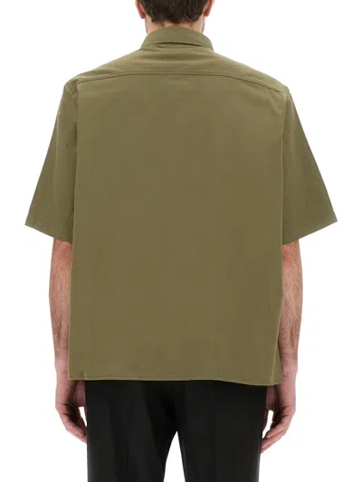 Hugo Boss Loose-fit Shirt In Cotton Twill With Logo Patch