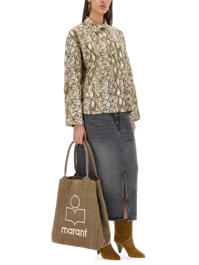 Isabel Marant 'ilda' Snake Print Shirt In Animal Print