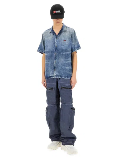 Diesel D-nabil-fsg Shirt In Blue