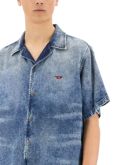 Diesel D-nabil-fsg Shirt In Blue
